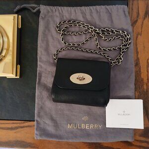 Mulberry Mini Lily Crossbody Bag - Black Leather NWOT